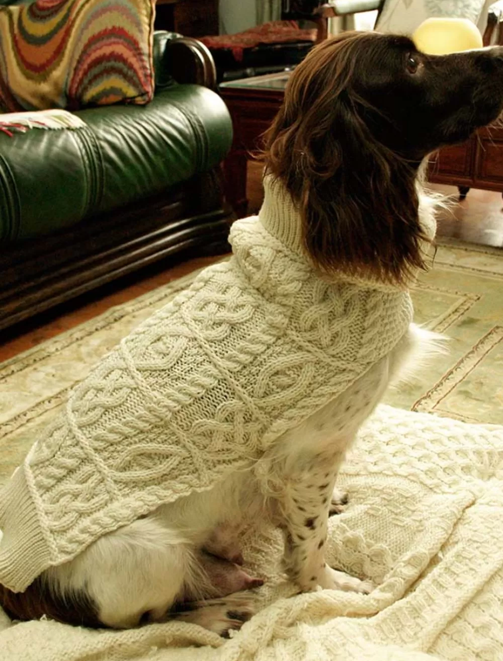 Online Aran Dog Coat | Aran Sweater Market Aran Design Homeware