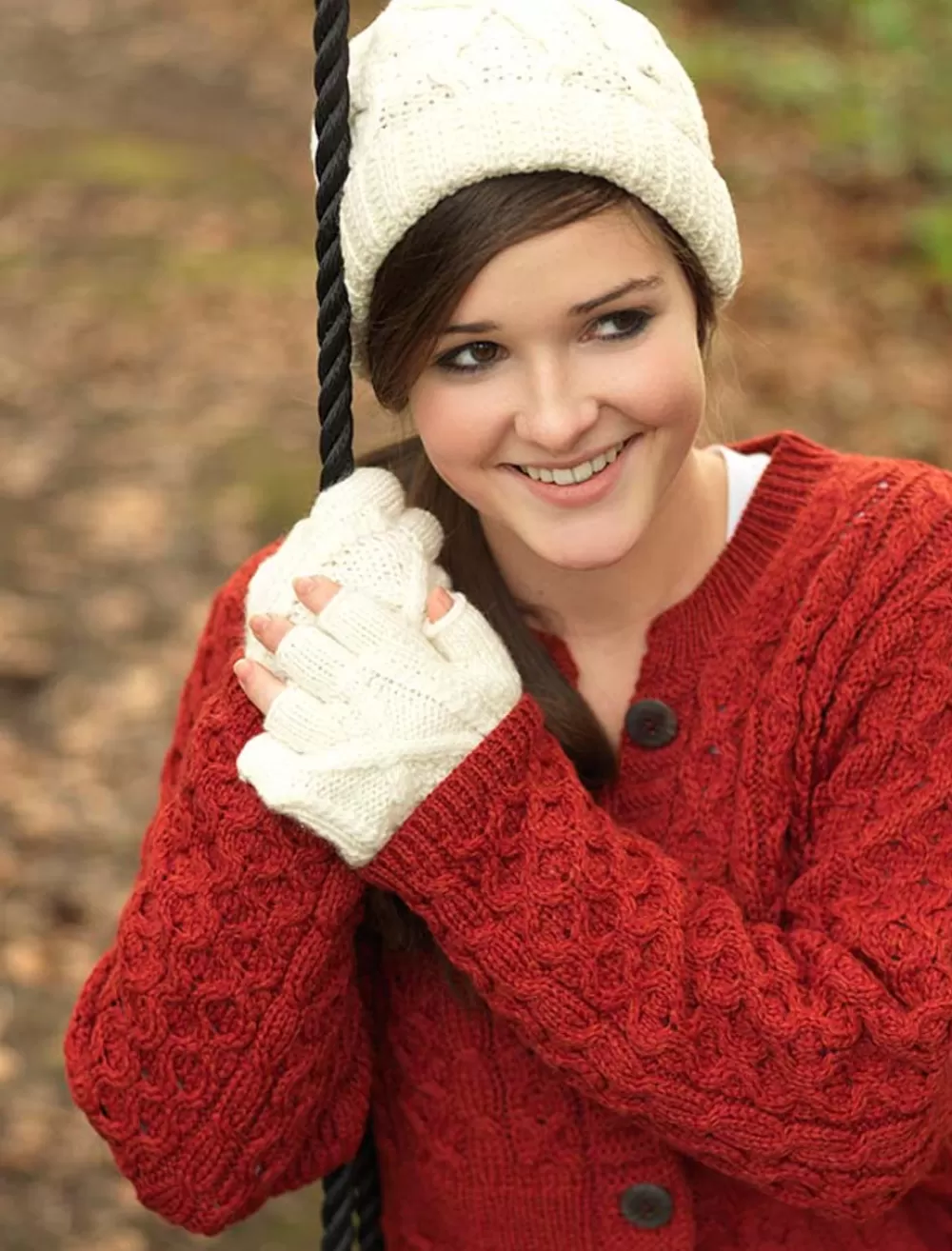 Fashion Aran Ski Hat Irish Wool Hats