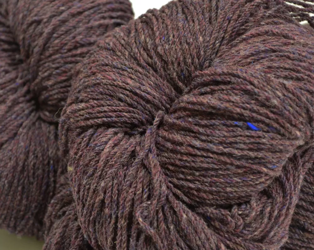 Fashion Aran Wool Knitting Hanks - Bilberry Aran Wool