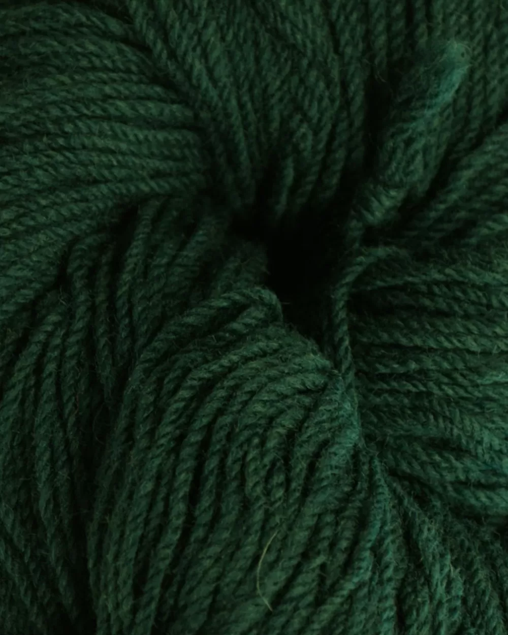 Discount Aran Wool Knitting Hanks - Bottle Green Aran Wool