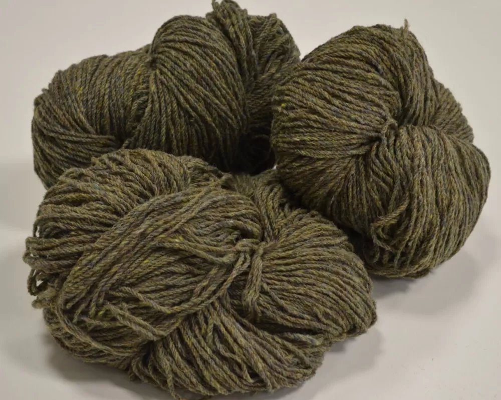 Cheap Aran Wool Knitting Hanks - Green Bushes Aran Wool