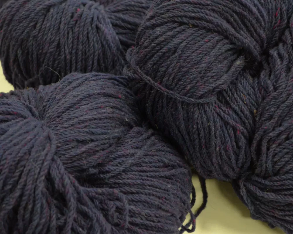 New Aran Wool Knitting Hanks - Purple Fleck Aran Wool