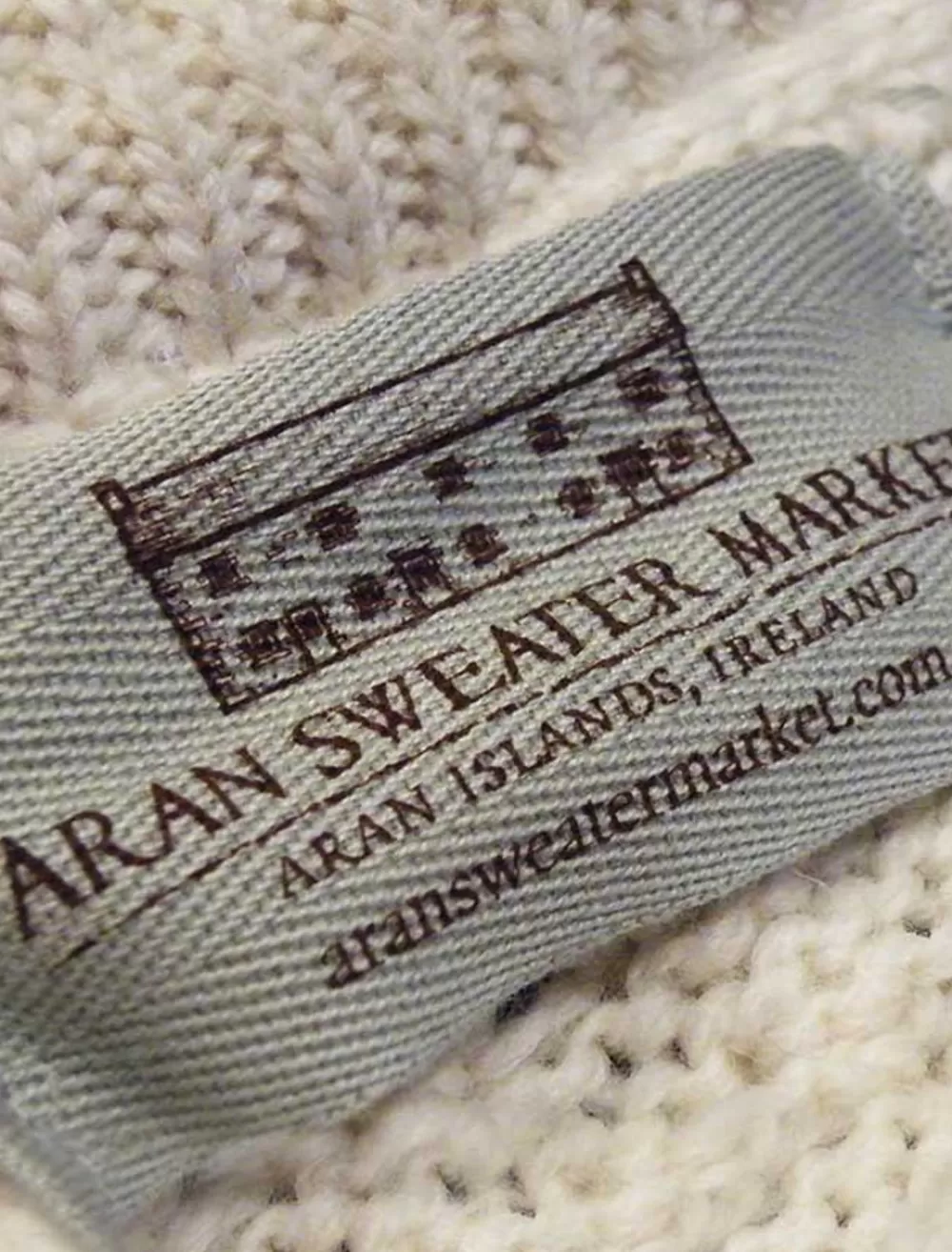 Cheap Aran Zip Shawl Neck Sweater | Aran Sweater Market Sweaters