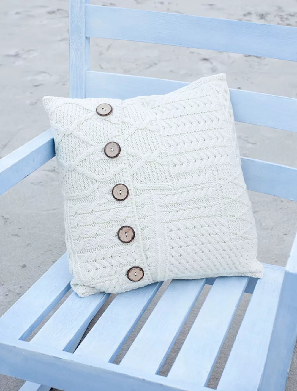 Cheap Aran-Knit Cushion Cover Aran Design Homeware