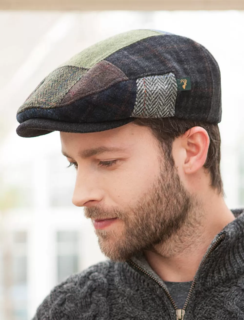 Outlet Dark tweed cap from Ireland, Irish hats | Irish Flat Caps