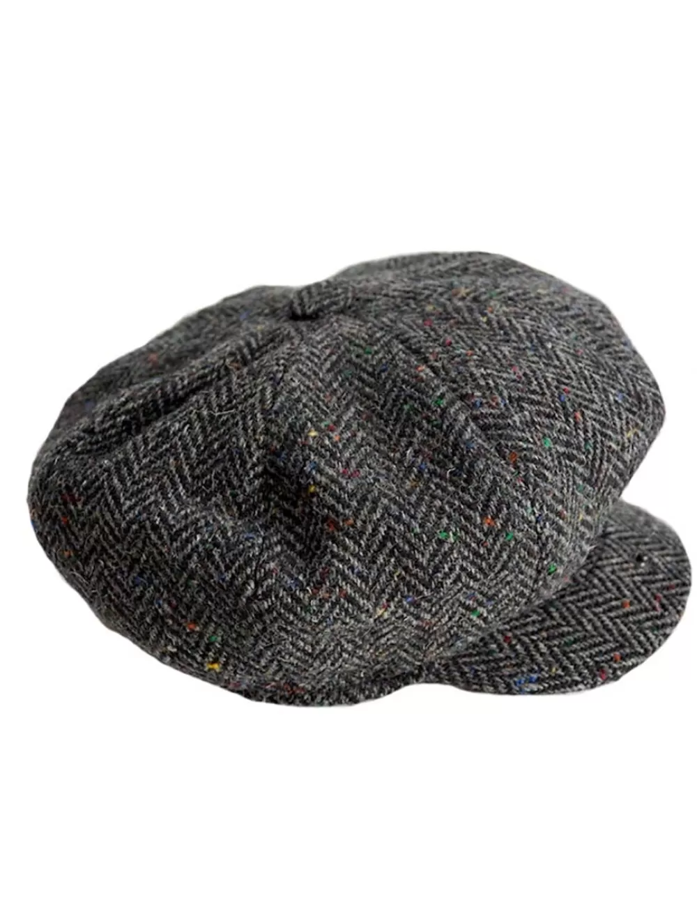 Cheap Donegal Tweed Mens Gatsby Cap - Charcoal Irish Flat Caps