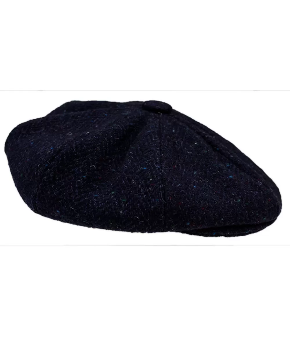 Discount Donegal Tweed Mens Gatsby Cap - Navy Irish Flat Caps