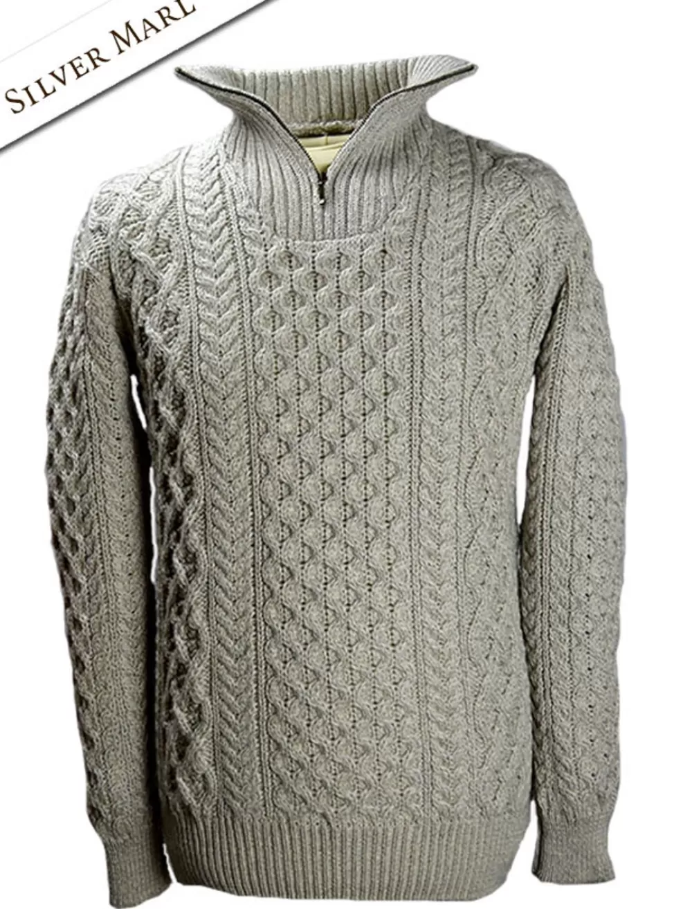 Sale Heavyweight Merino Wool Aran Troyer | Aran Sweater Market Sweaters