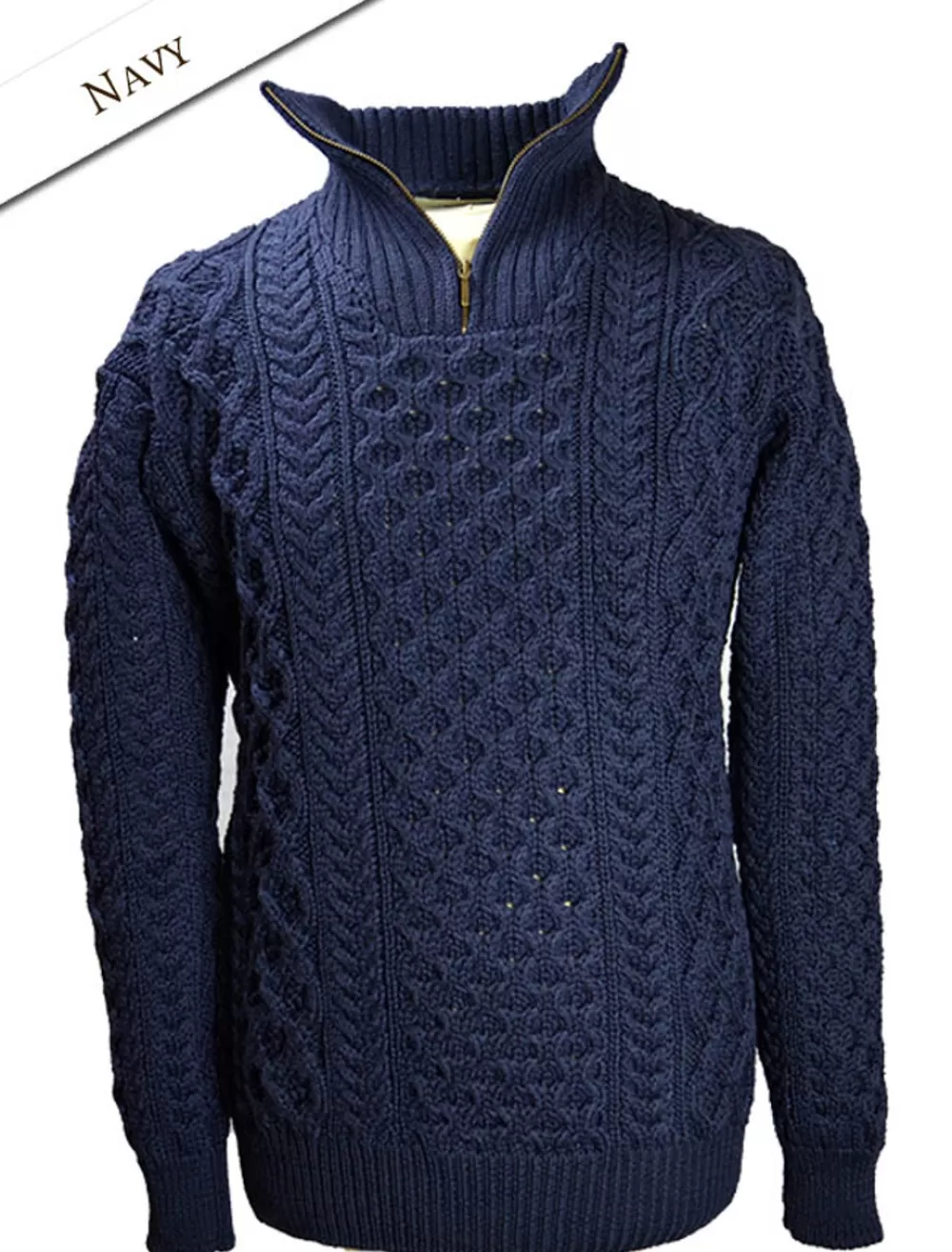 Sale Heavyweight Merino Wool Aran Troyer | Aran Sweater Market Sweaters