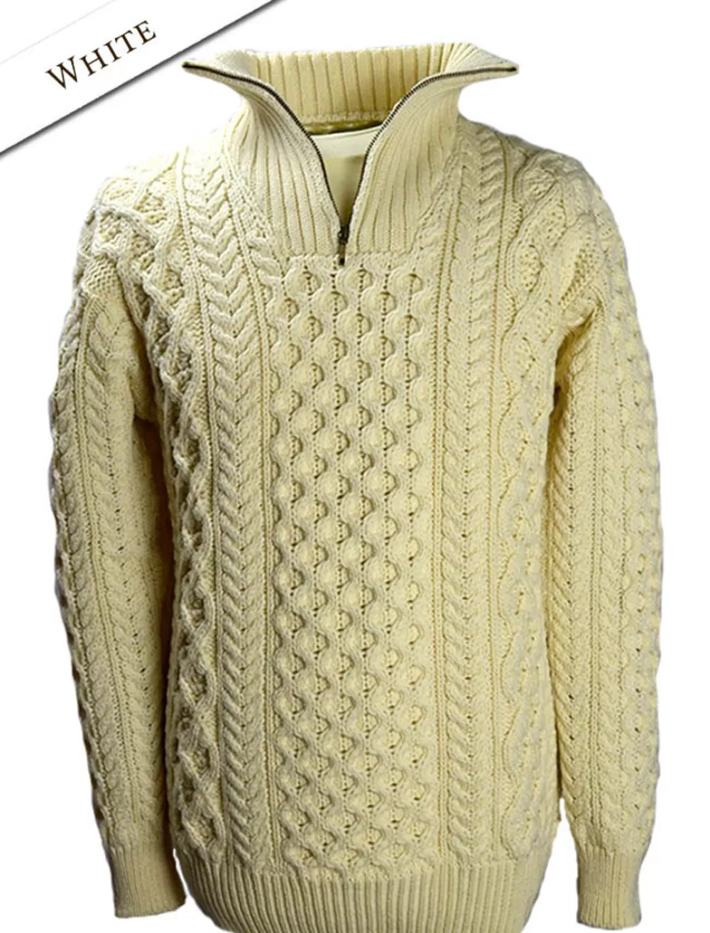 Sale Heavyweight Merino Wool Aran Troyer | Aran Sweater Market Sweaters