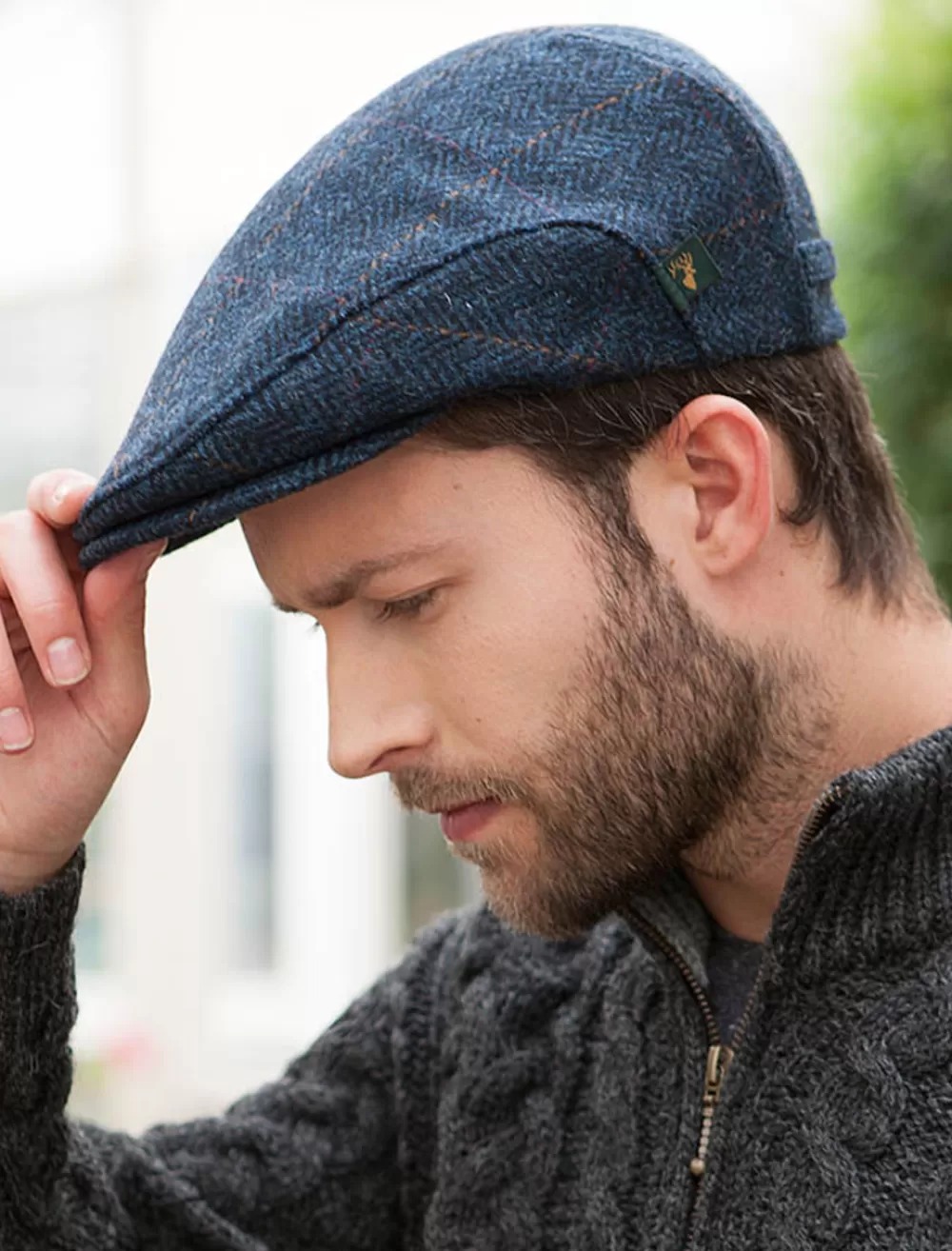 Flash Sale Irish Cap, denim, tweed | Aran Sweater Market Irish Flat Caps