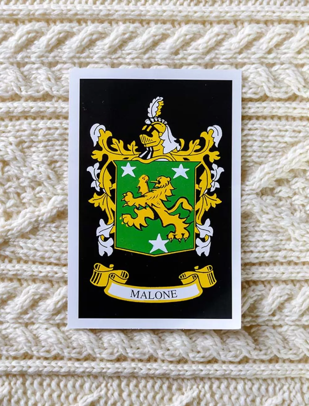 Outlet Malone Clan Aran Throw, Wool Throw, Irish Throw, Throw Over, Sofa Throw, Sullivan Clan Throws