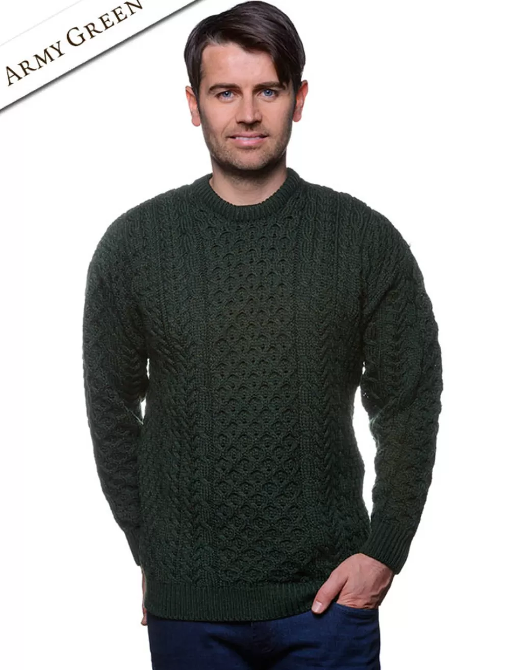 Sale Mens Aran Sweater, Mens fishermen sweater | Sweaters