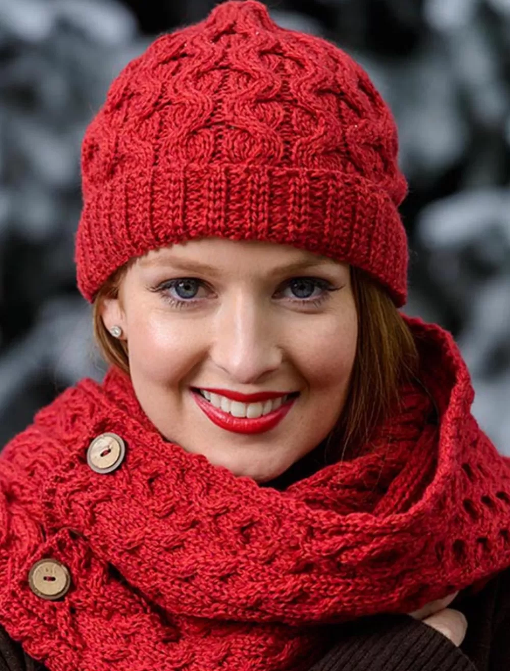 Discount Merino Wool Cable Knit Hat Women Irish Wool Hats | Caps & Hats