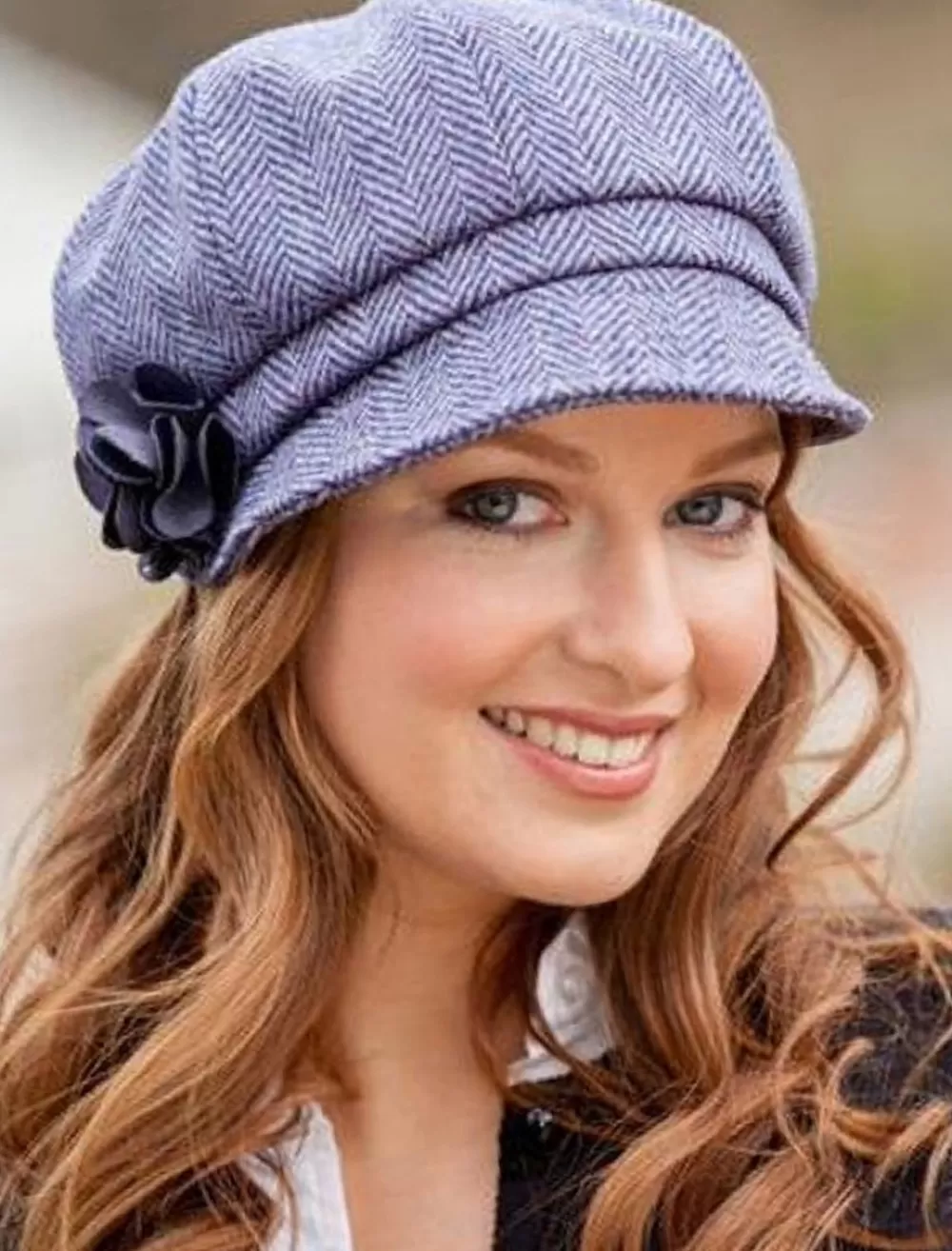 Discount Newsboy caps for women from Ireland in Lilac | Women Caps & Hats