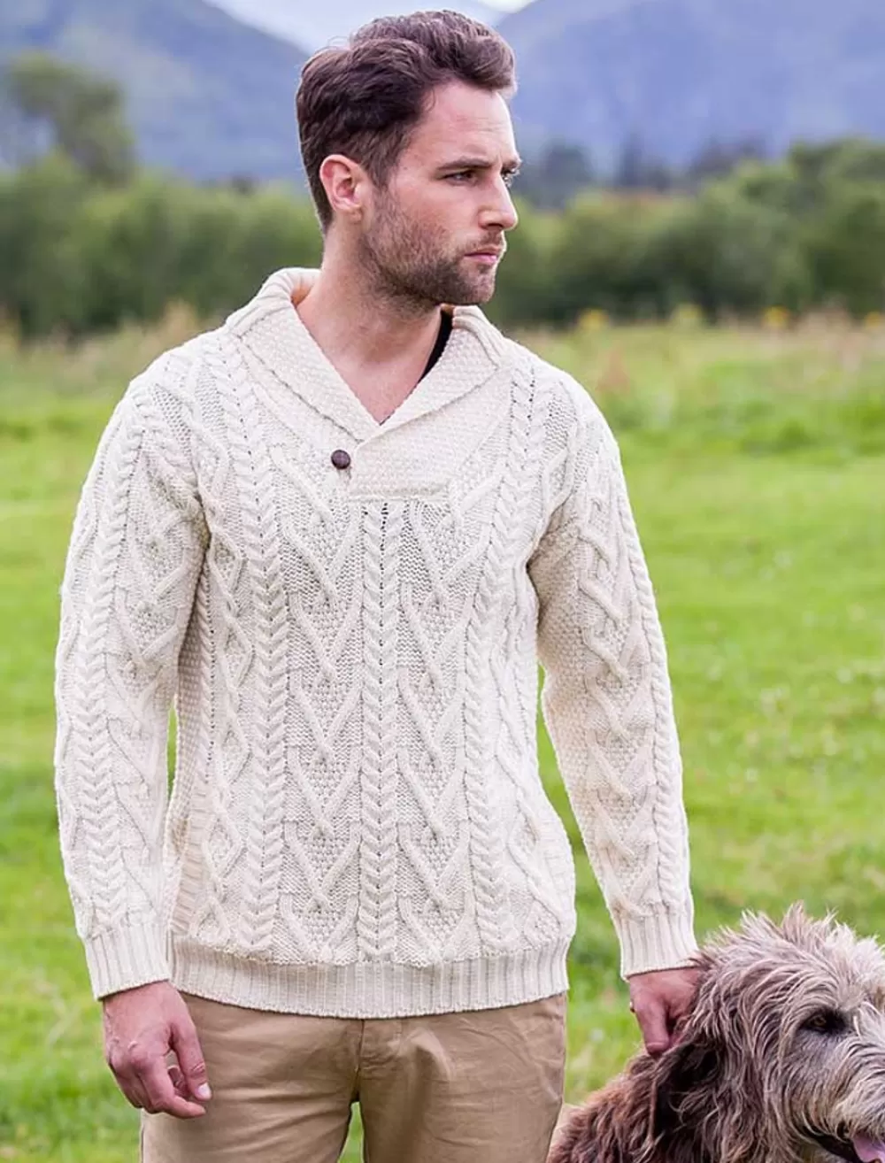 Discount Shawl neck sweater, Button fisherman sweater | Sweaters