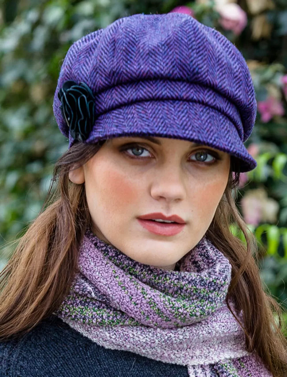 Best Wool newsboy cap, dark purple Irish Newsboy Hat | Women Caps & Hats